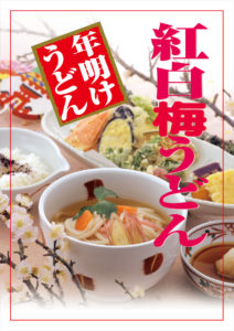 紅白梅うどん